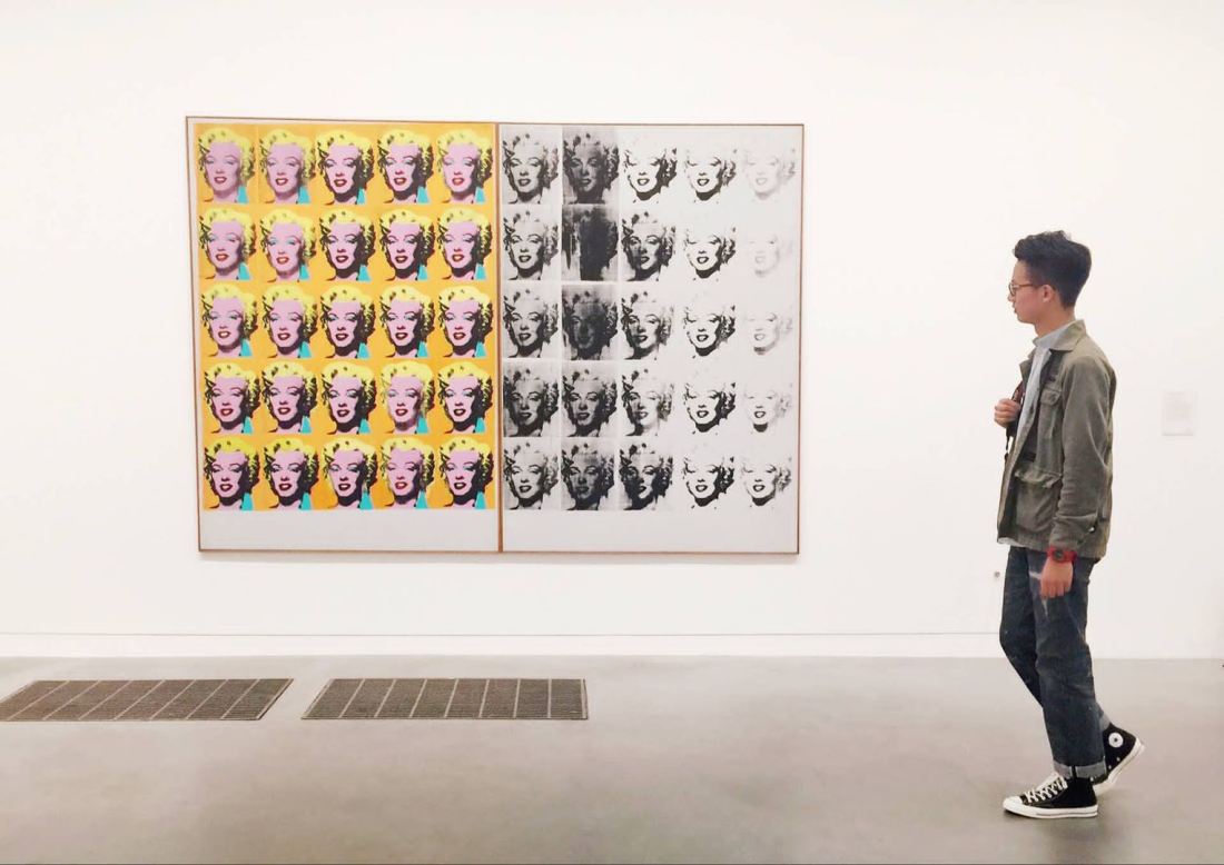 Tate Modern，我与Marilyn Diptych